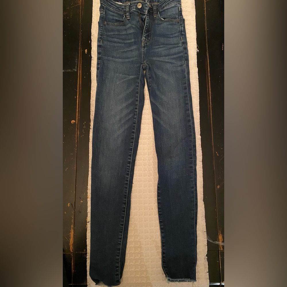 American Eagle Outfitters Dark Blue Skinny Jeans